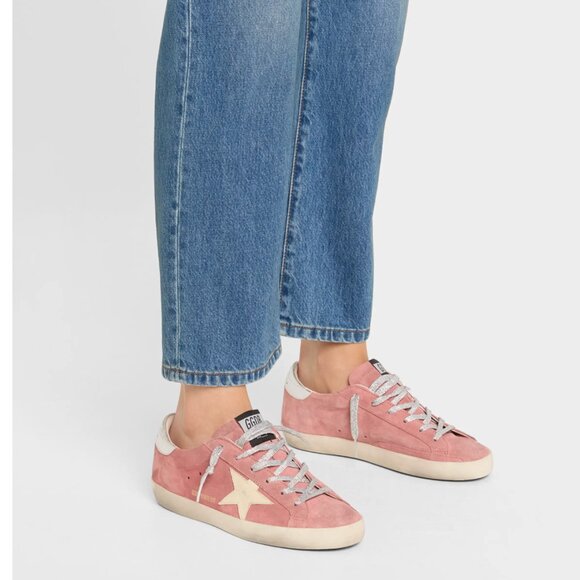 Golden Goose Super-Star Mixed Leather Low-Top Sneakers - Size IT 39 / 9 - Picture 3 of 17